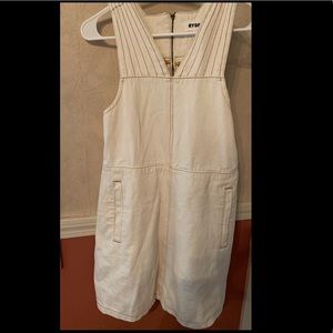 RYDER Bonnie Cream Denim Mini Dress- XS